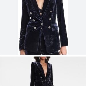 Veronica Beard Gaya Velvet Dickey Blazer size 4